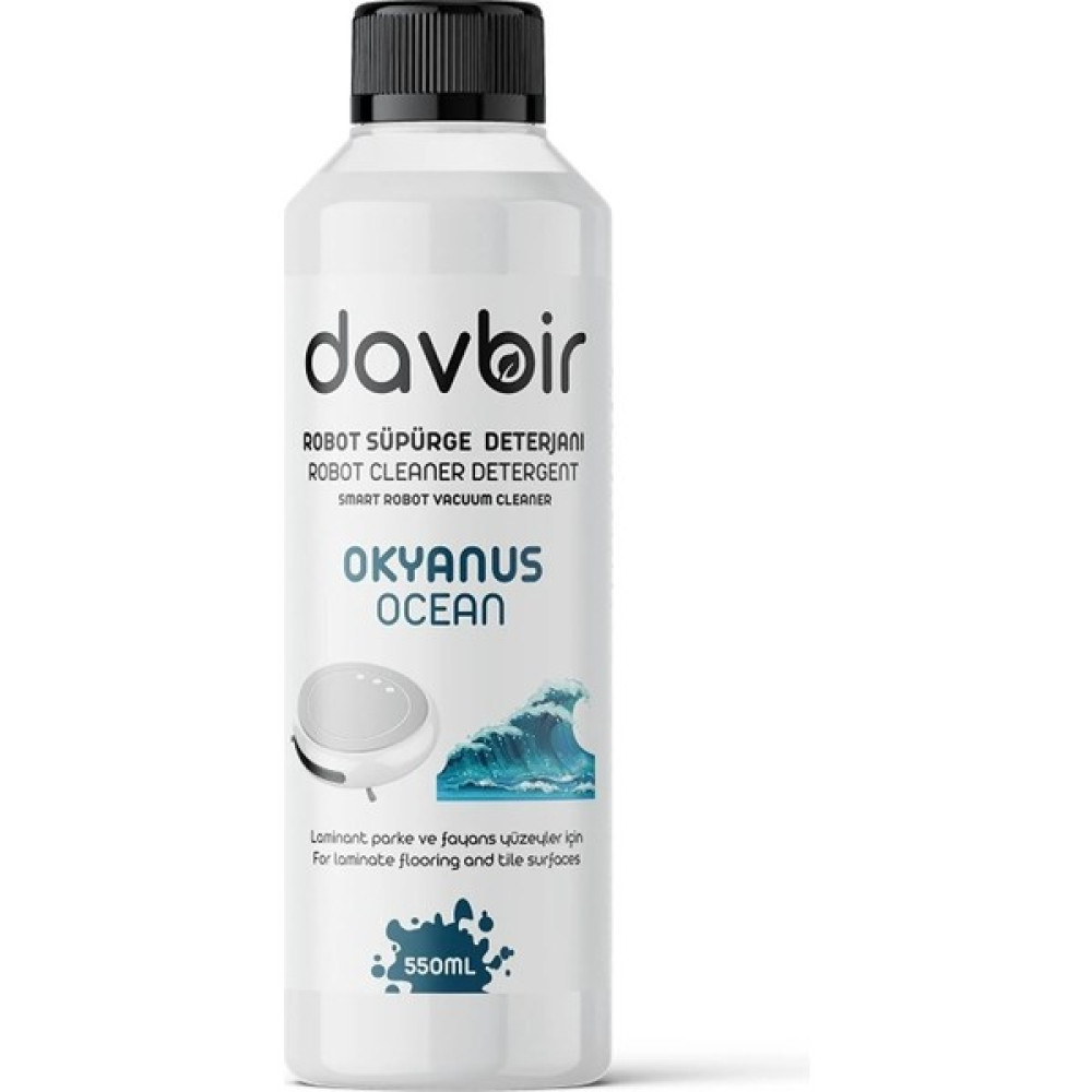 Davbir Okyanus Kokulu Robot Süpürge Deterjanı, Sprey Mop Deterjanı, Konsantre Yüzey Temizleyici 550 ml Parlatıcı ve Temizleyiciler Fiyatı
