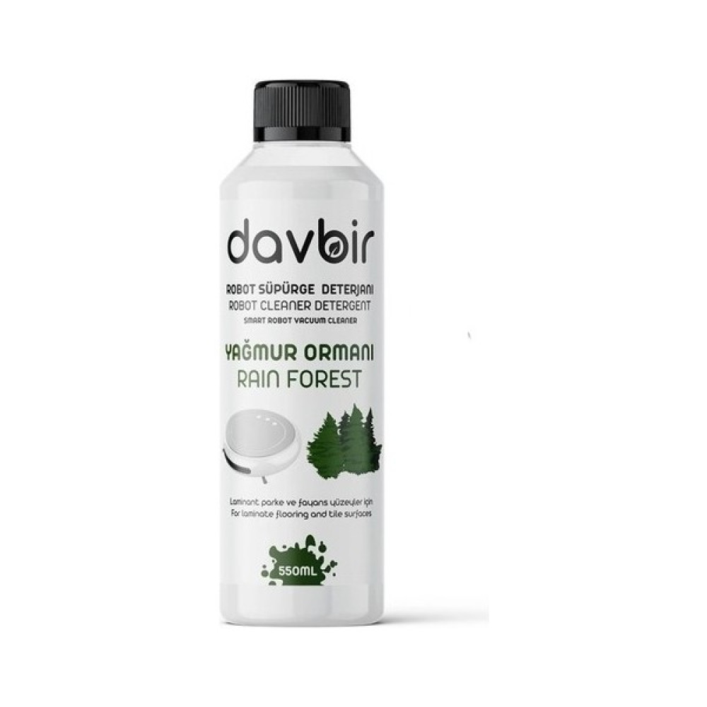 Davbir Yağmur Ormanı Kokulu Robot Süpürge Deterjanı, Sprey Mop Deterjanı, Konsantre Yüzey Temizleyici 550 ml DVBR550 ml6 Parlatıcı ve Temizleyiciler Fiyatı