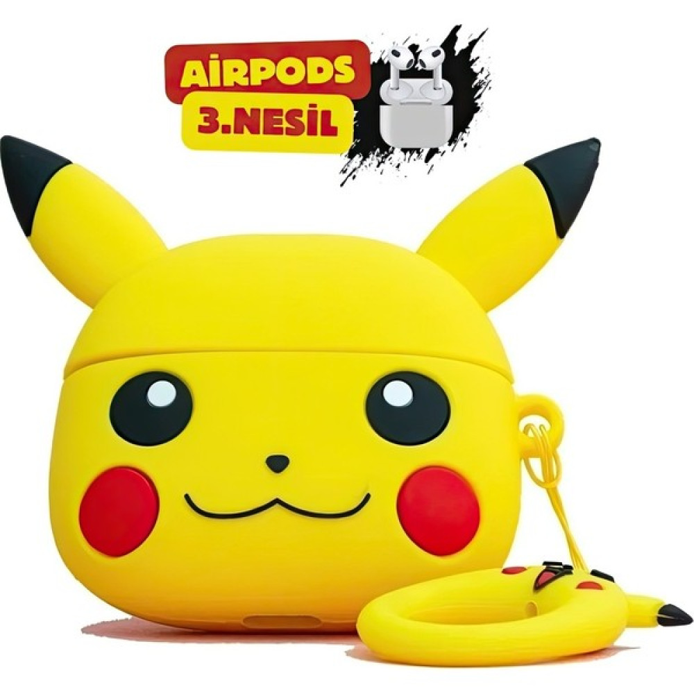 Davi AİRPODS 3. Nesil Uyumlu Sarı Pikachu Kılıf Cep Telefonu Aksesuarı Fiyatı