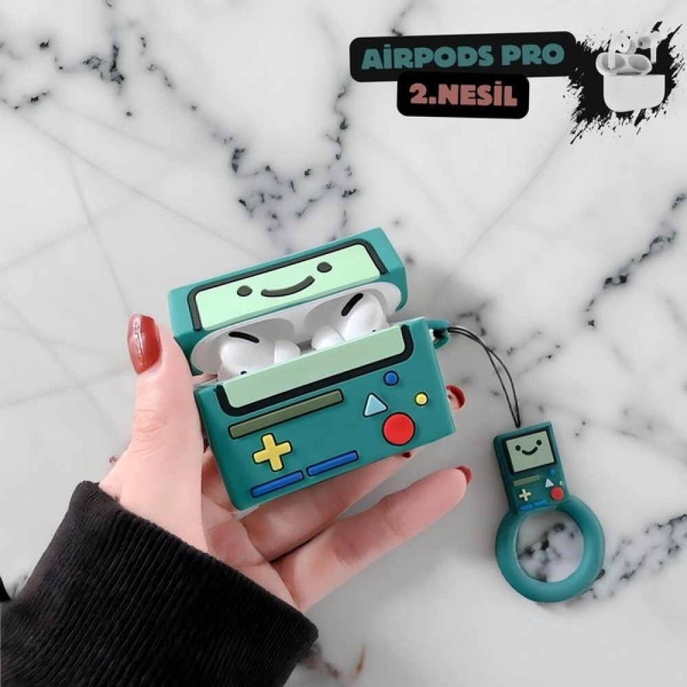 Davi AİRPODS Pro 2. Nesil Uyumlu Adventure Time Sevimli Robot Bmo Kılıf Cep Telefonu Aksesuarı Fiyatı