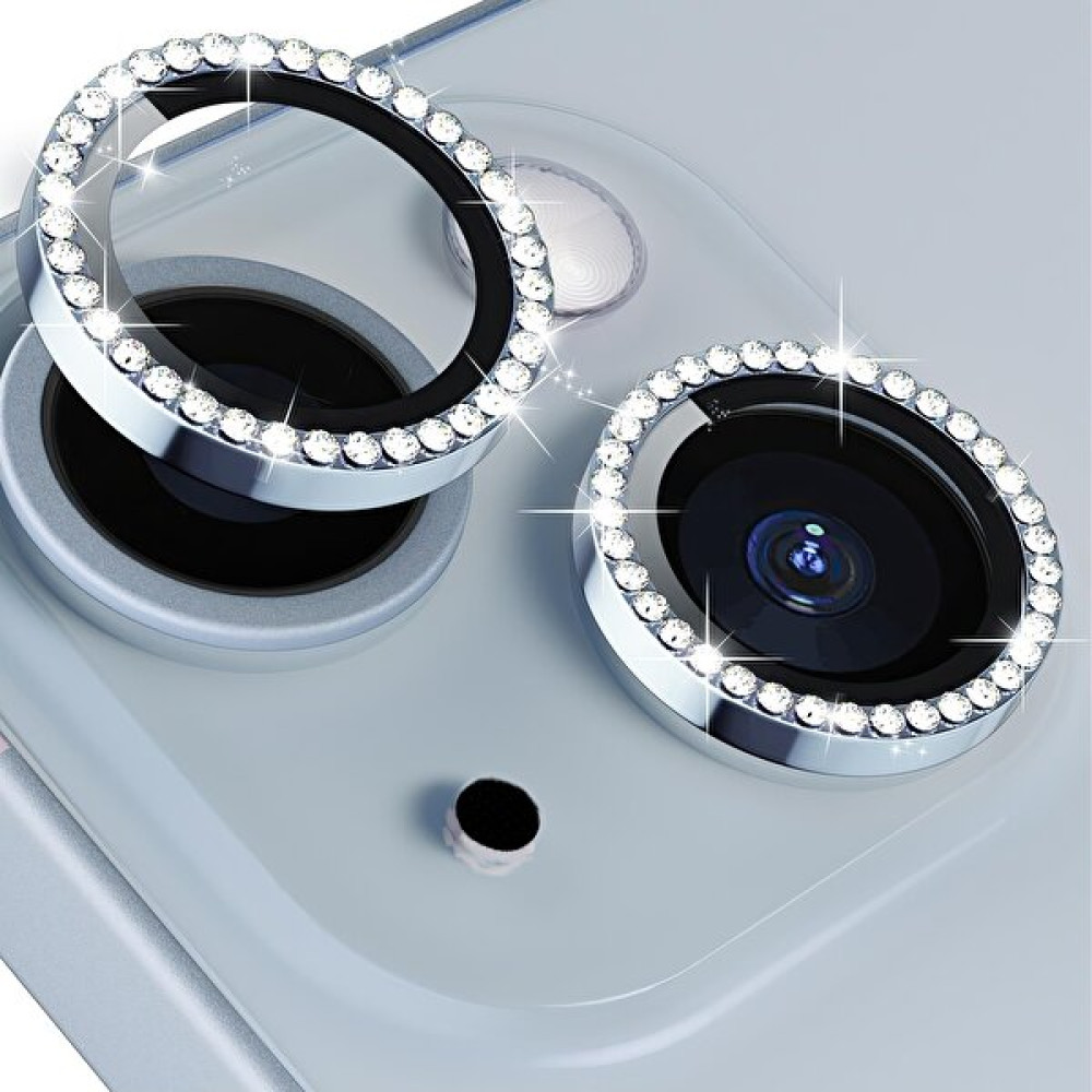 Davi Center Iphone 15 - 15 Plus Uyumlu Mavi Taşlı Kamera Lens Koruyucu Cep Telefonu Ekran Koruyucusu Fiyatı