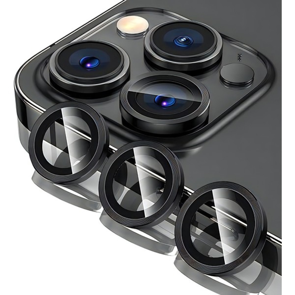 Davi Center Iphone 15 Pro - 15 Pro Max Uyumlu Siyah Kamera Lens Koruyucu Cep Telefonu Ekran Koruyucusu Fiyatı