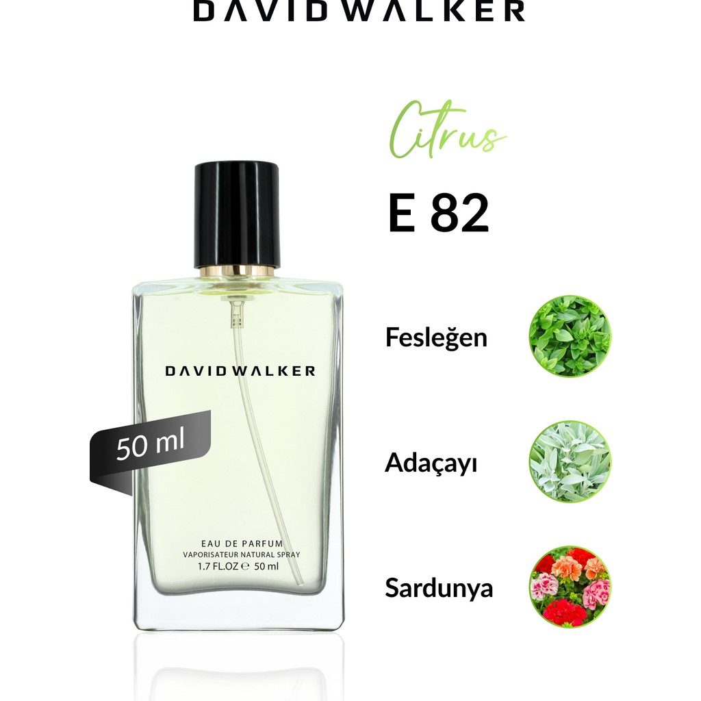 David Walker E82 Blues 50 ml Erkek Parfüm | Citrus Parfümler Fiyatı