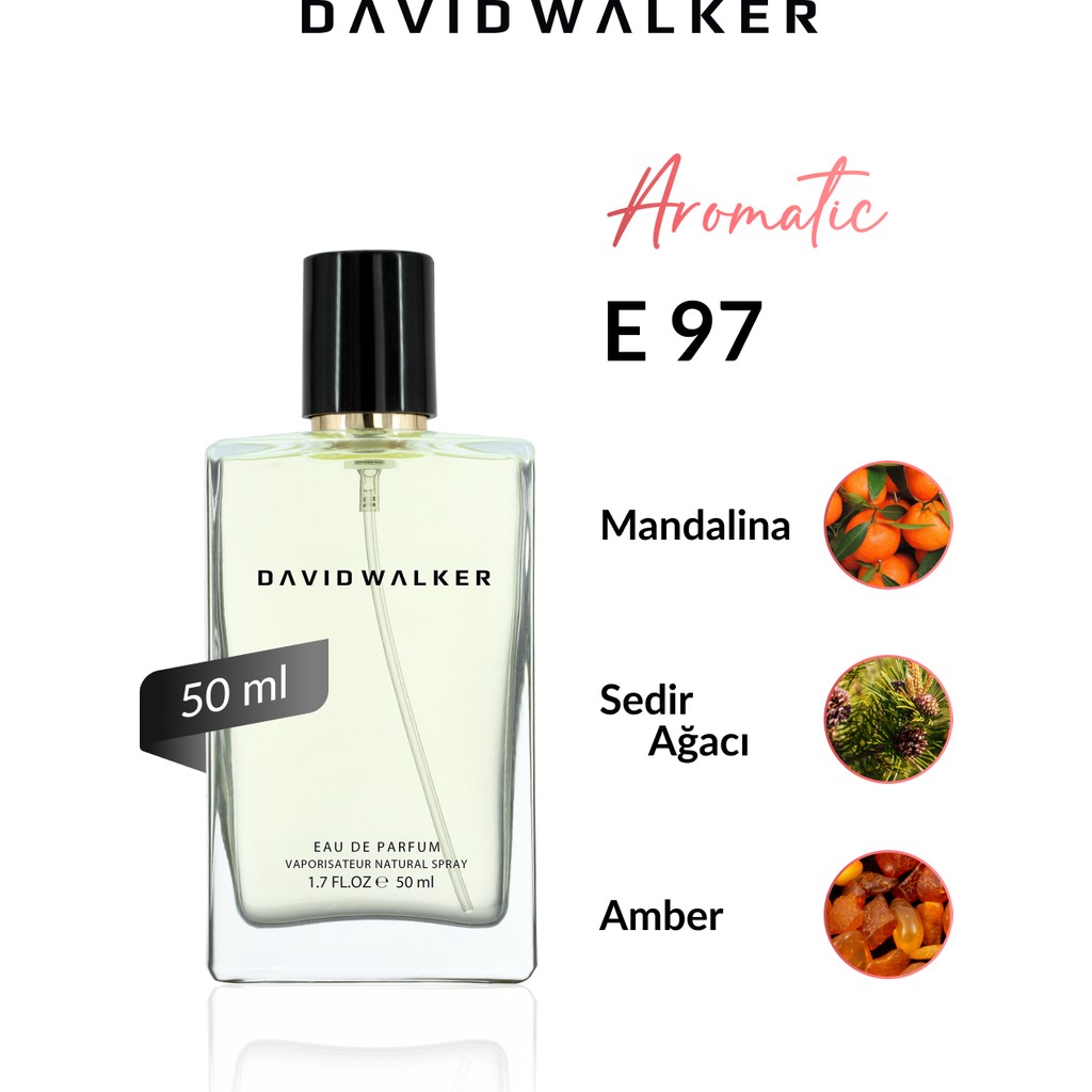 David Walker E97 Bavari 50 ml Erkek Parfüm | Aromatic Parfümler Fiyatı