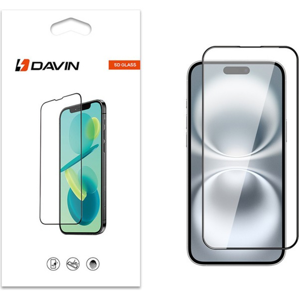 Davin Apple iPhone 16 5d Hayalet Privacy Lüx Dayanıklı Cam Ekran Koruyucu - Siyah Cep Telefonu Ekran Koruyucusu Fiyatı