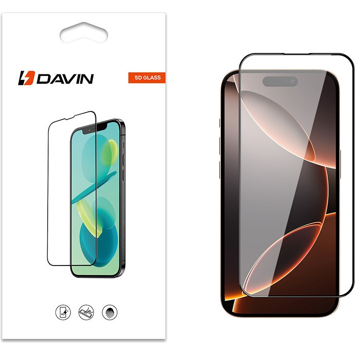 Davin Apple iPhone 16 Pro Max 5d Hayalet Privacy Lüx Dayanıklı Cam Ekran Koruyucu - Siyah Cep Telefonu Ekran Koruyucusu Fiyatı