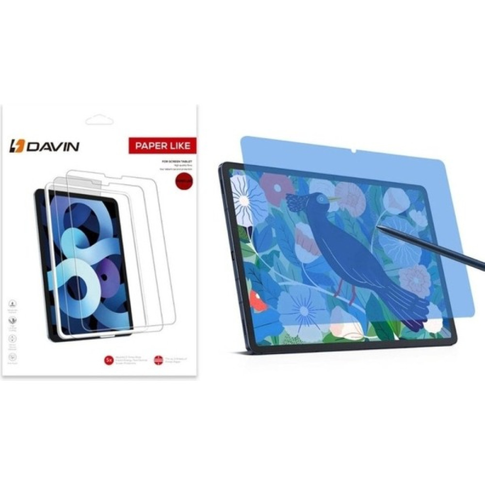 Davin Samsung Galaxy Tab S9 Ultra SM-X910 Uyumlu Kağıt Hisli Mat Paper Like Tablet Ekran Koruyucu - Şeffaf Tablet Aksesuarı Fiyatı