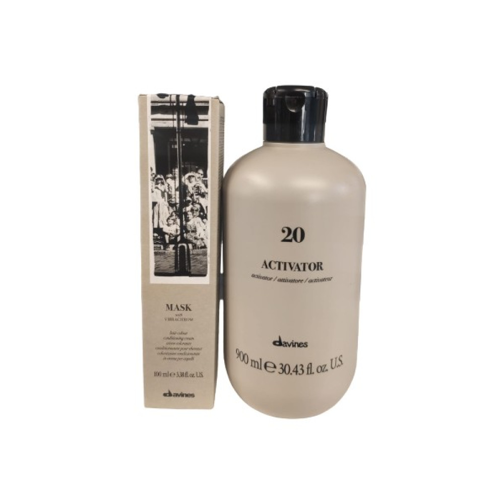Davines Mask Vibrachrom 4,18 Saç Boyası Kahve 100 ml +Davines Oksidan 900 ml - 4.18 Oto Boyaları Fiyatı