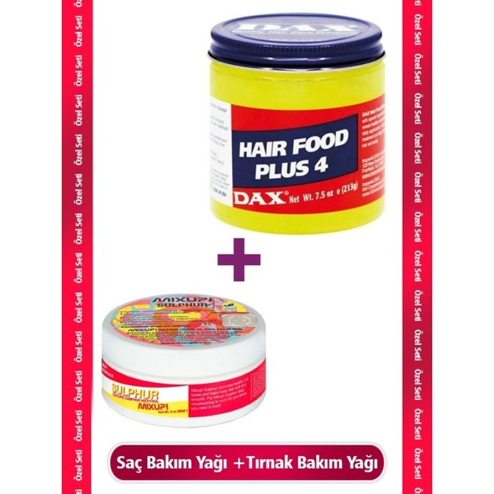 DAX Hair Food Plus 213 G x Mixup! Sulphur 56 G 2'li Set Saç Bakım Maskeleri & Serumlar & Spreyler Fiyatı