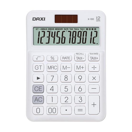 Daxi X-100 12 Haneli Beyaz Hesap Makinesi