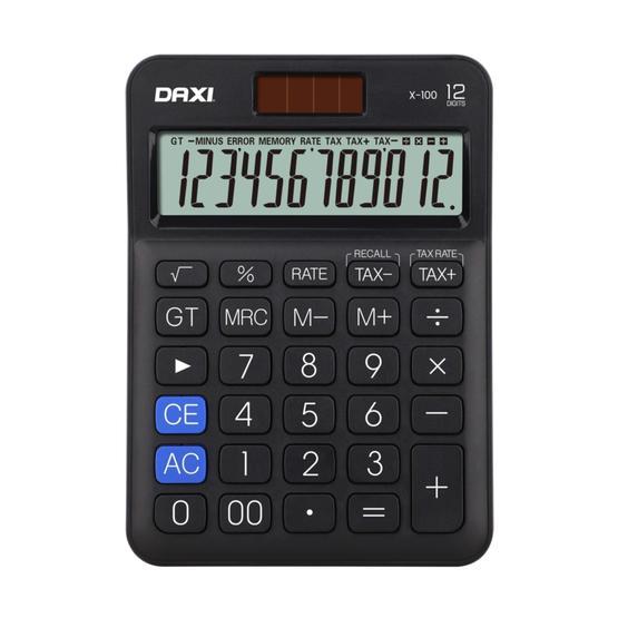 Daxi X-100 12 Haneli Siyah Hesap Makinesi
