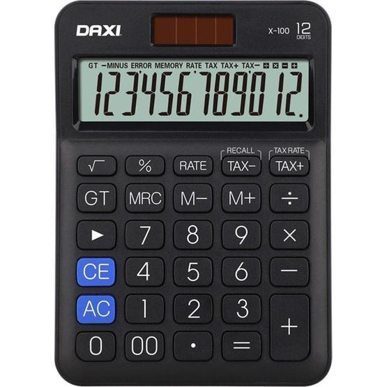Daxi X-100 12 Haneli Siyah Hesap Makinesi