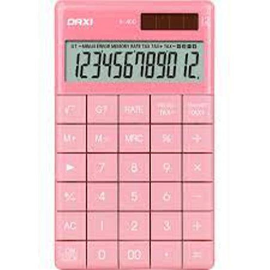 Daxi X-400 12 Hane Hesap Makinesi Pembe Hesap Makinesi Fiyatı