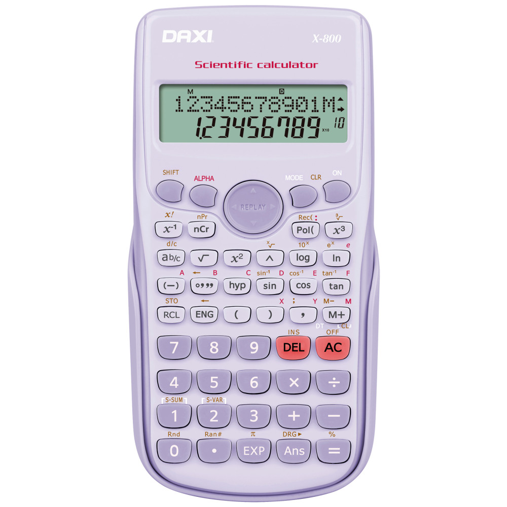 Daxi X-800 LİLA BİLİMSEL HESAP MAKİNESİ 240 FONKSİYONLU Hesap Makinesi Fiyatı
