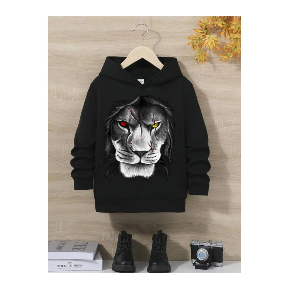 Daxia DAXİA Çocuk BASKILI Kapüşonlu Sweatshirtler 11-12 Yaş Beden Bayan Sweatshirt Fiyatı