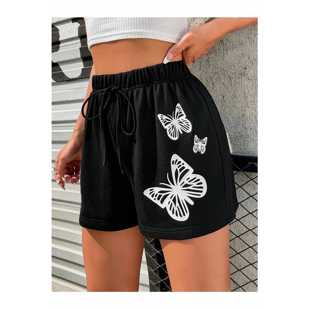 DAXİS Sportwear Company Baskılı Kısa Kadın Şort Siyah Şort Baskılı S Beden Erkek Şort Fiyatı
