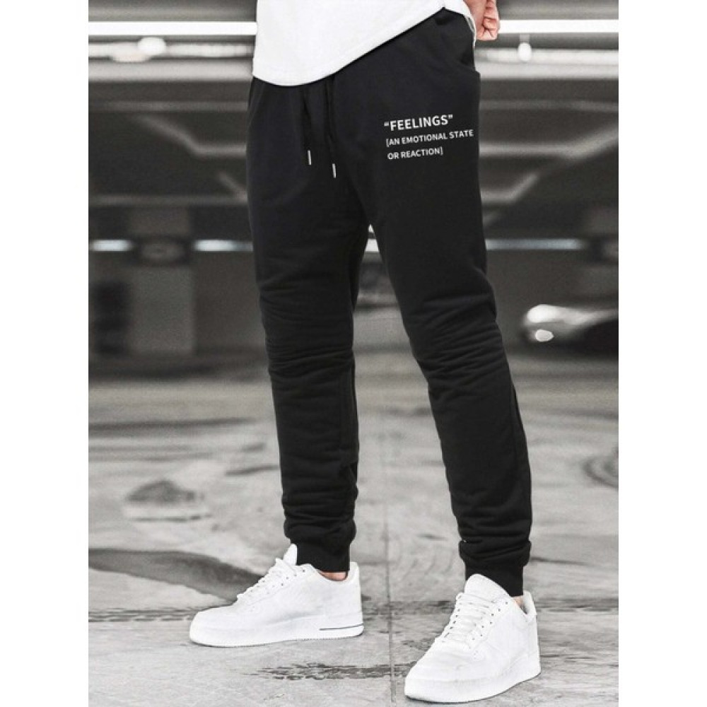DAXİS Sportwear Company Erkek Feelings Baskılı Eşofman Alt Erkek Eşofman Fiyatı