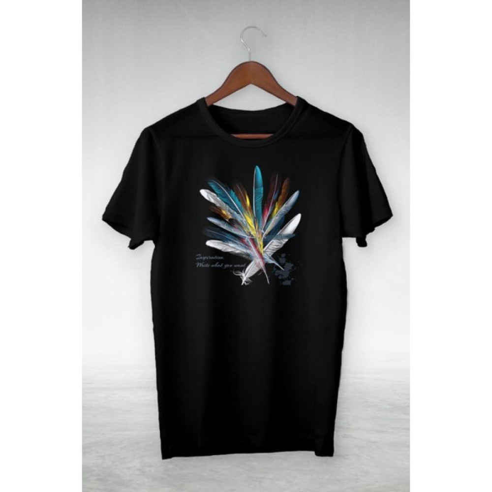 DAXİS Sportwear Company Unisex Siyah Inapıratıon Wrıte What You Want Vip Tasarım Tshirt Bayan T-shirt Fiyatı
