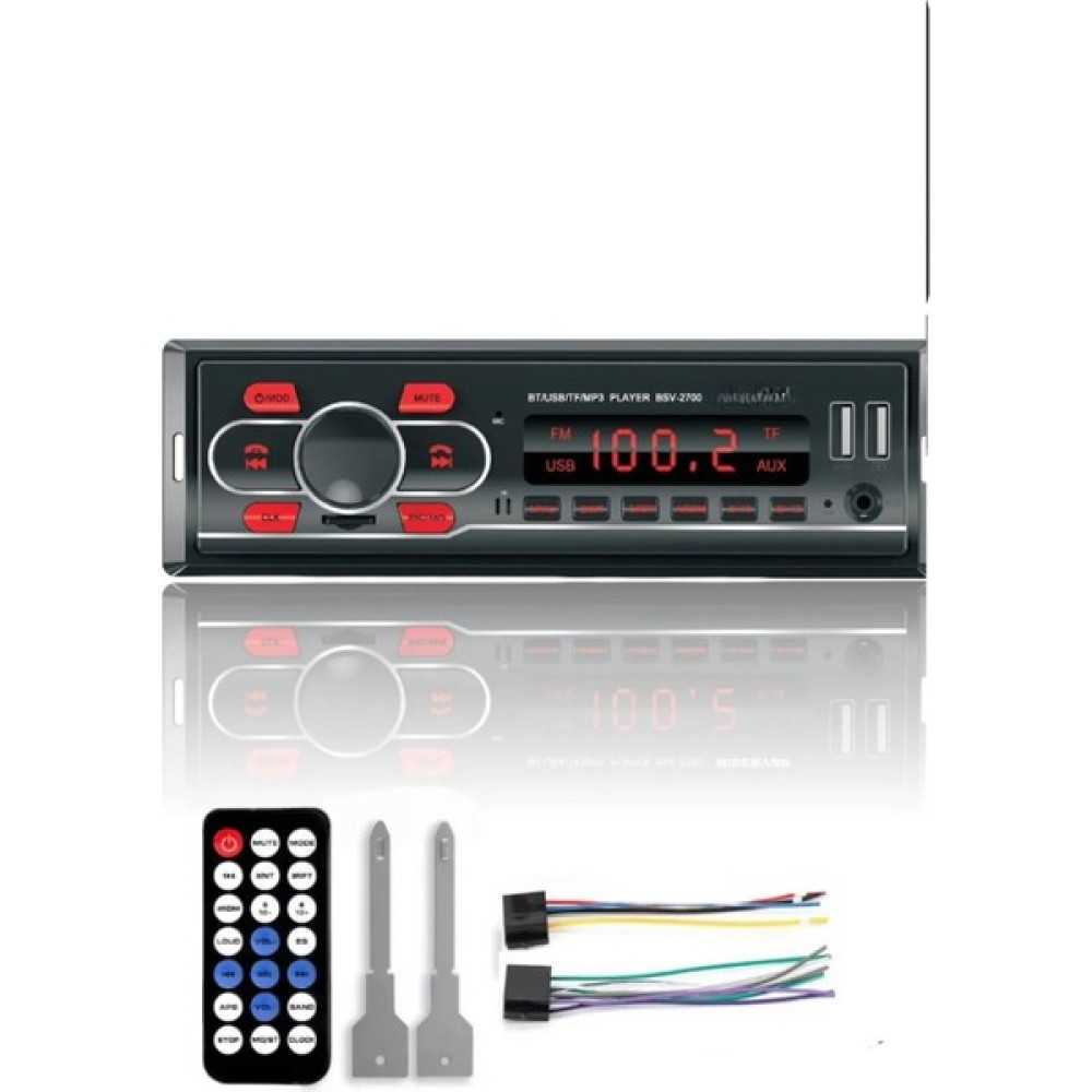 Daxom DX-2700 Çift USB Girişli Bluetooth Oto Teyp Araba Teybi Radyo Sd Aux Teyp Kumandalı - Gri Oto Teypleri Fiyatı