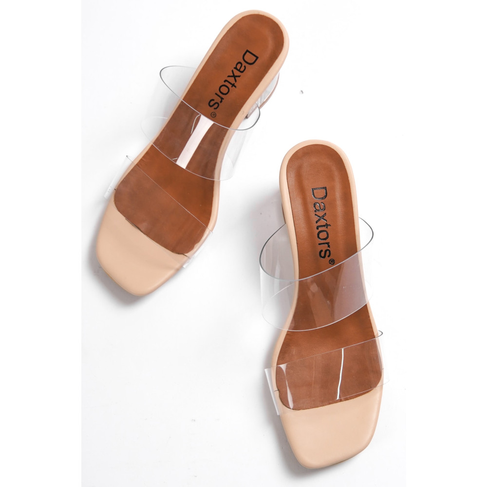 Daxtors 0085 Günlük Şefaf Topuklu Kadın Ayakkabı 38 Beden Unisex Sandalet Fiyatı