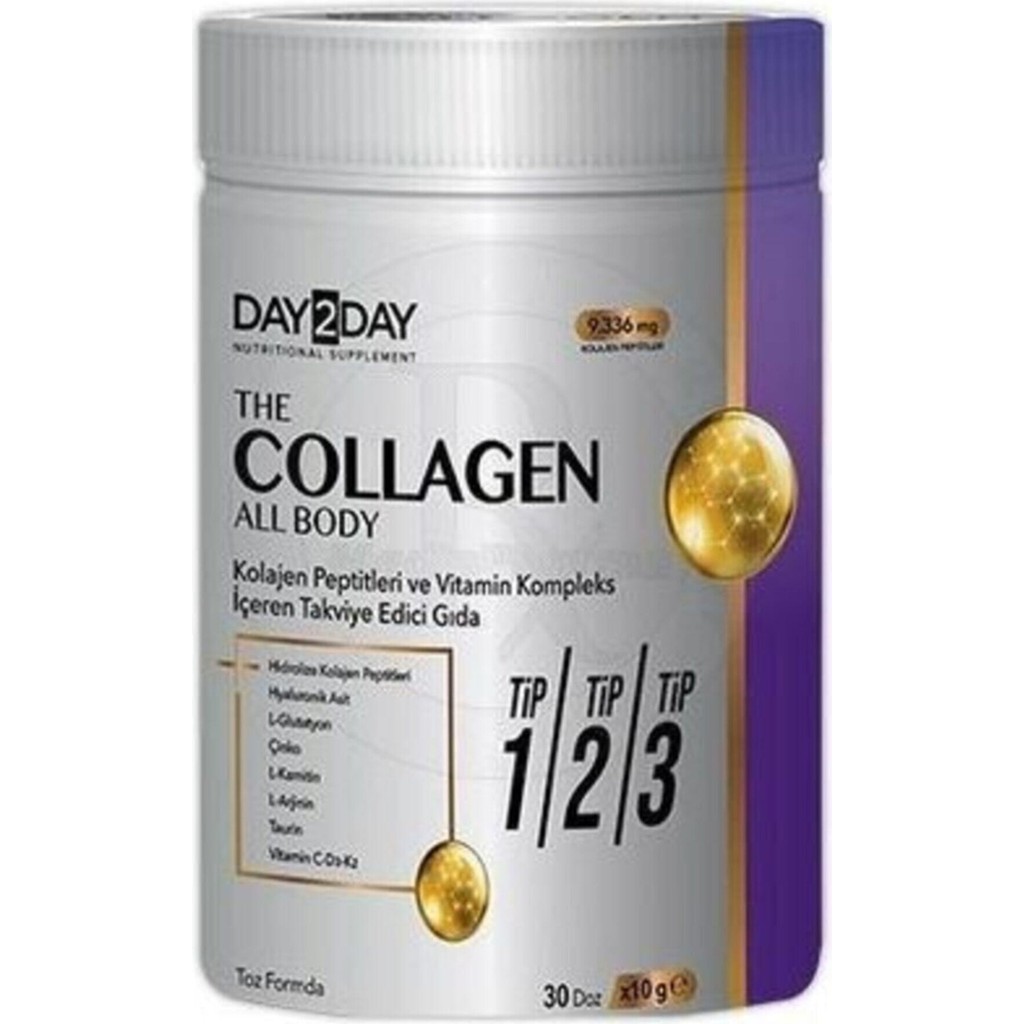Day2Day The Collagen All Body Toz 300 g Kolajen Peptitleri ve Vitamin Kompleksi İçeren Takviye Giyim & İç Giyim Fiyatı