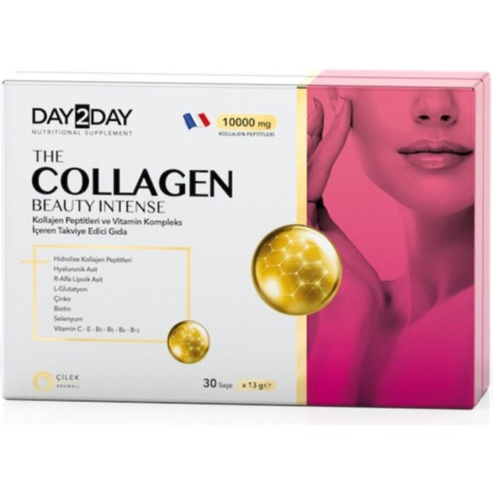 Day2Day The Collagen Beauty Intense 30 Saşe Çilek Aromalı Makyaj Temizleyicileri Fiyatı