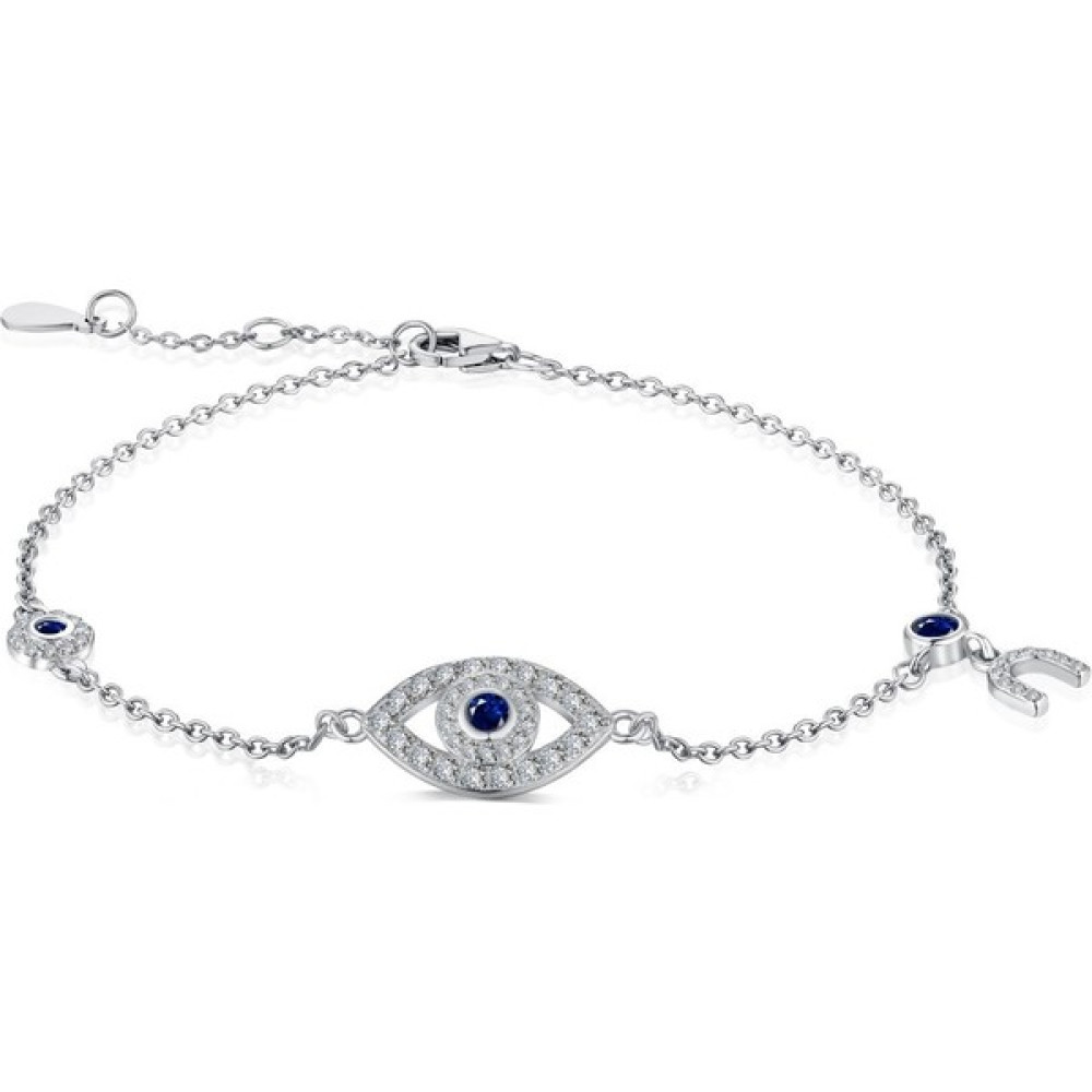 Daybreak S925 Ayar Gümüş Hafif Lüks Zirkon Kakma Bilezik (Yurt Dışından) - 18cm - Silver Saat ve Bileklik Aksesuarı Fiyatı