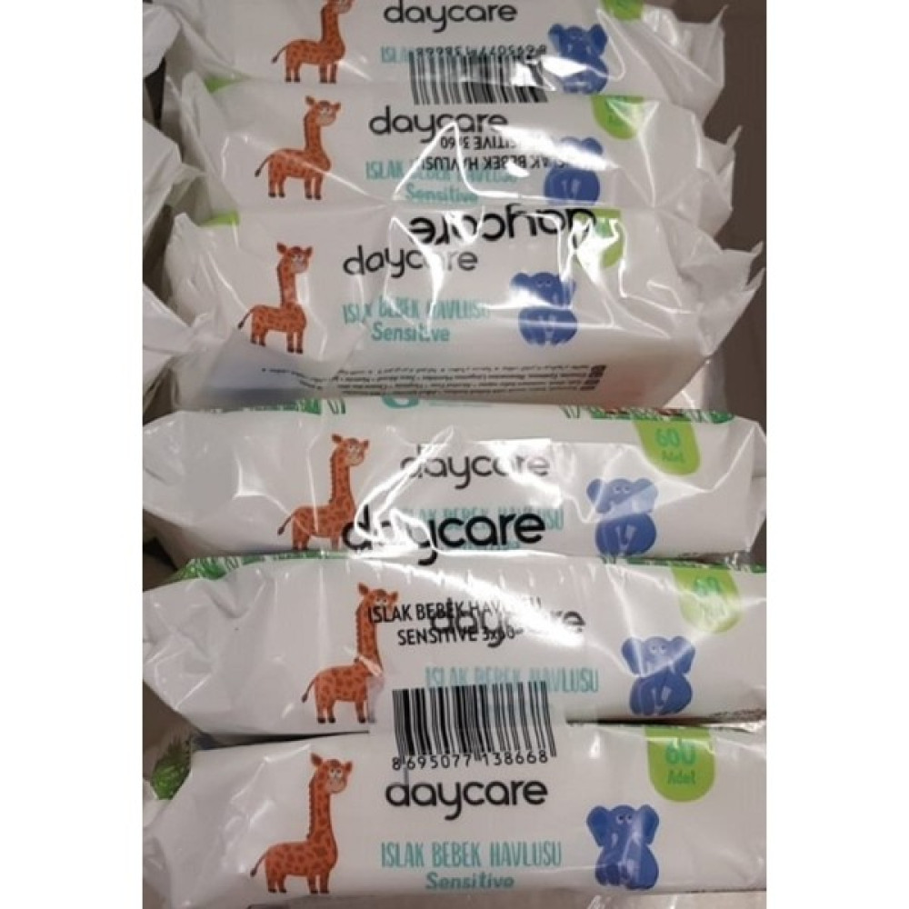 Daycare Islak Bebek Havlusu Daycare 60*3 Lü Paket 2 Adet - 360 YAPRAK Bebek Bakım Fiyatı
