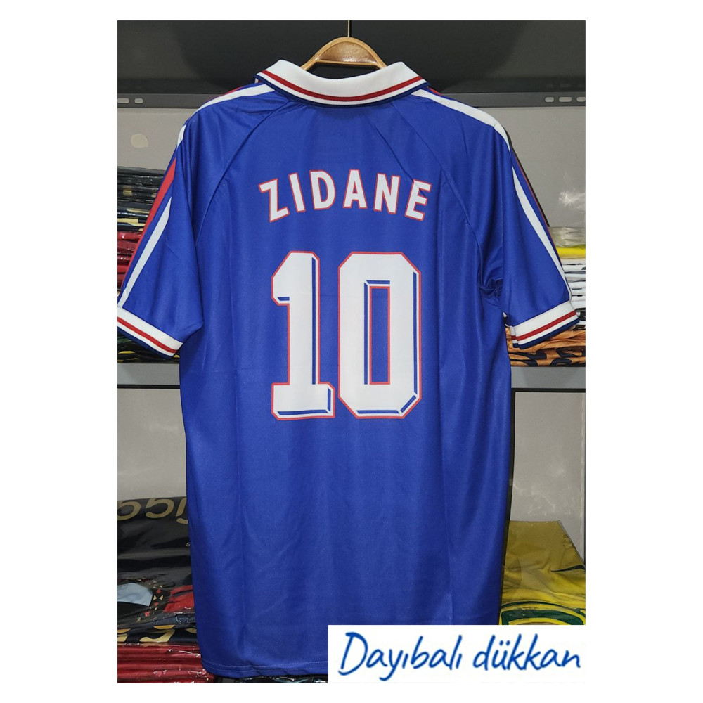 DAYIBALI DÜKKAN Dayıbalı Fransa Zidane 98 Dünya Kupası Nostalji Forma L Beden Erkek Forma Fiyatı