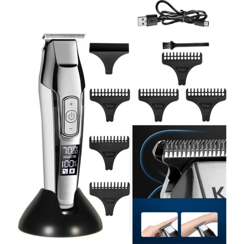 Daylink Renkstore LCD Ekran Çelik Bıçaklar Hız Ayarlı RD-200 Yüksek Güçte Kesim Saç Sakal Ense Vücut Çizim Tıraş Tıraş Makineleri Fiyatı