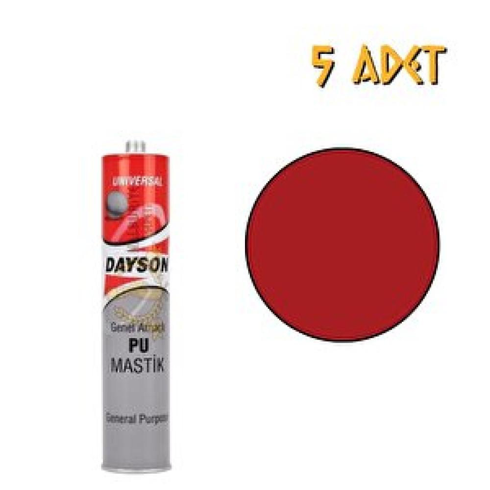 Dayson Extra Poliüretan Mastik Yapıştırıcı Kirmizi 280 Ml. - 5 Adet Yapı Kimyasalları & Yapıştırıcılar Fiyatı