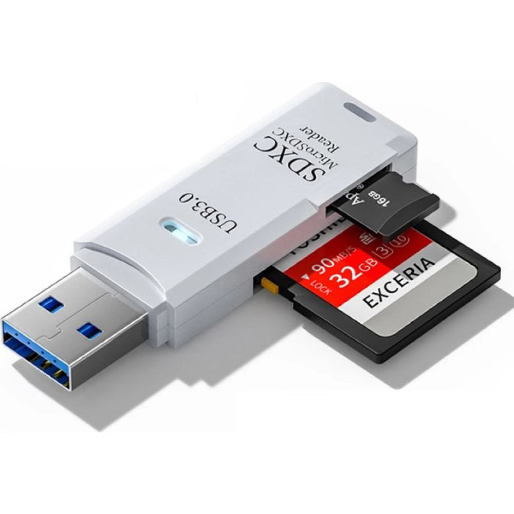 Daytona NO143 Kart Okuyucu Micro Sd Kart Okuyucu Usb3.0 Çevirici Adaptör ( 2 Adet) - Beyaz Bilgisayar Çevirici ve Adaptörü Fiyatı