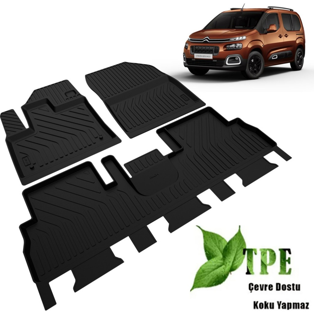 Dbc Online Citroen Berlingo Havuzlu Paspas 2019 2020 2021 2022 2023 2024 2025 - Siyah Oto Paspas Fiyatı