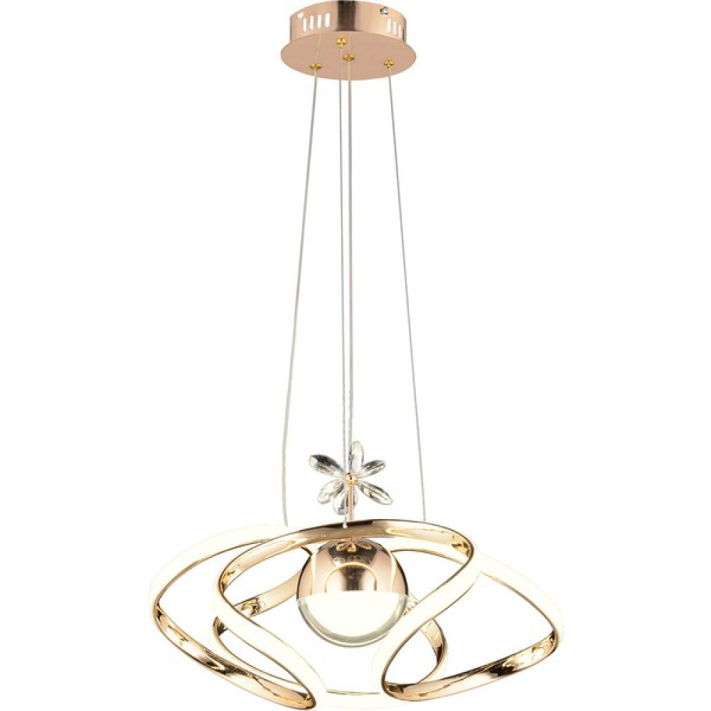 DCUL0073 58W 30CM Üç Renk Yanan Toplu Gold Dekoratif LED Sarkıt Avize - 1'li Avize Fiyatı