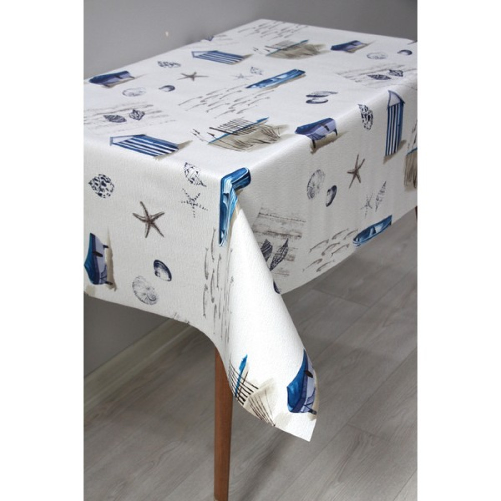 DD HOME Astarlı Silinebilir Pvc Muşamba Masa Örtüsü C-132-1 - Mavi - 100 x 140 cm Masa Örtüsü Fiyatı