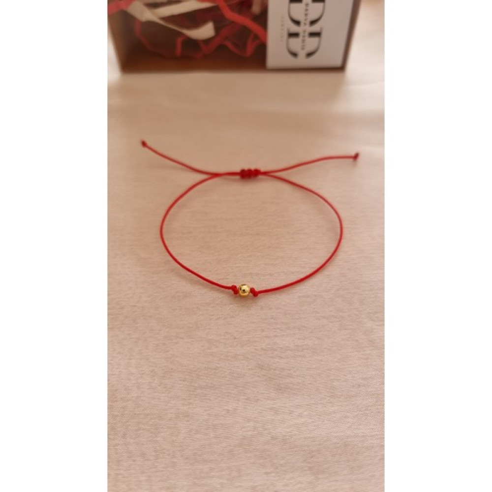 DD Jewelry Kadın Gold Kaplama Top Boncuk Detaylı Kırmızı Makrome Bileklik Saat ve Bileklik Aksesuarı Fiyatı
