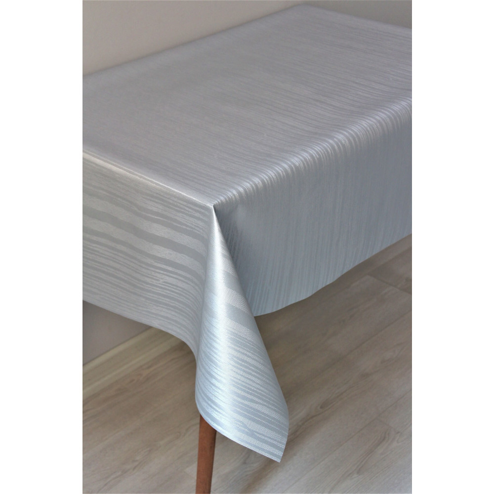 DDHOME Astarlı Silinebilir Pvc Muşamba Masa Örtüsü Çizgili Gri 140 x 260 Beden Masa Örtüsü Fiyatı