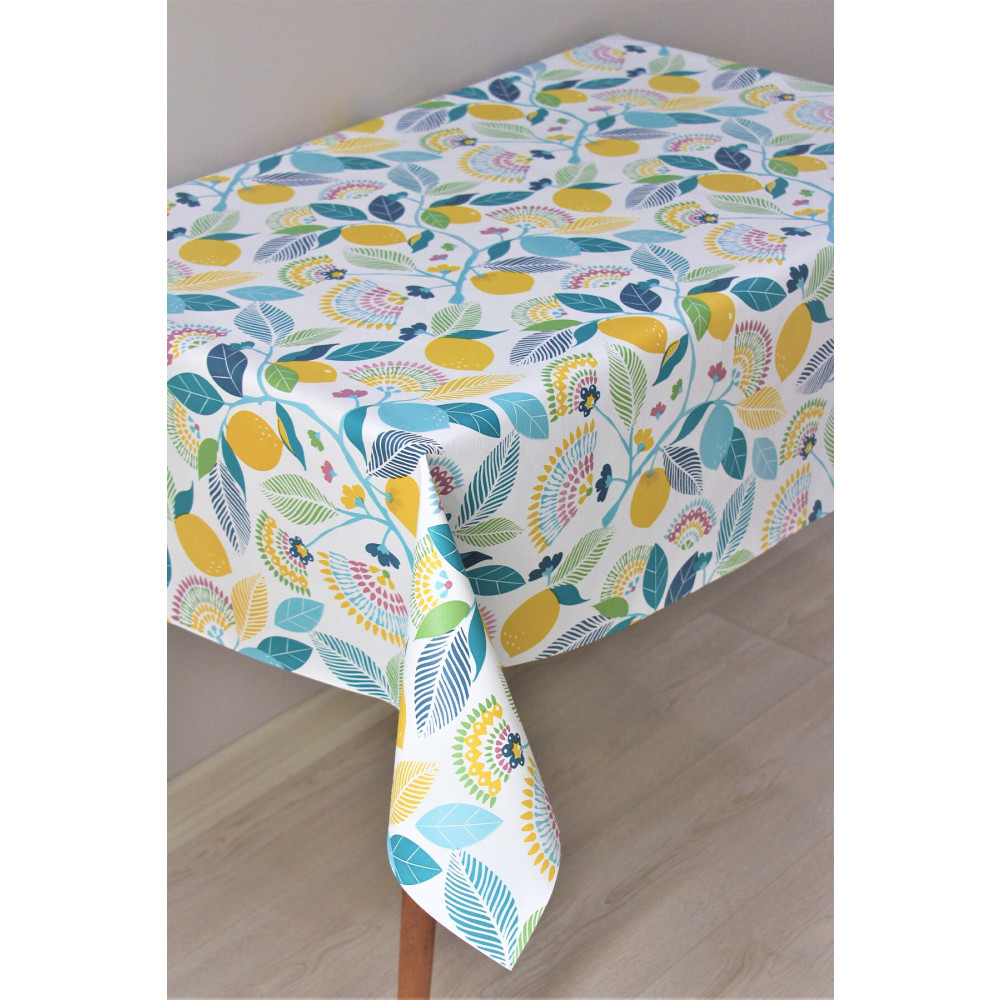 DDHOME Astarlı Silinebilir Pvc Muşamba Masa Örtüsü Limon 140 x 300 Beden Masa Örtüsü Fiyatı
