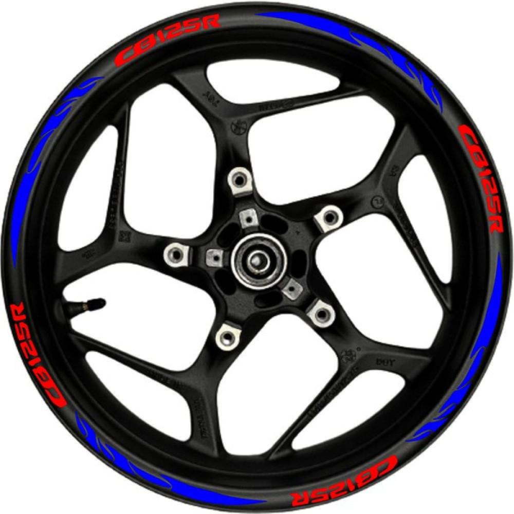 Ddlife Store CB125R Kırmızı Yazılı  Mavi Reflektif Pençe Şeritli Oto Boyaları Fiyatı