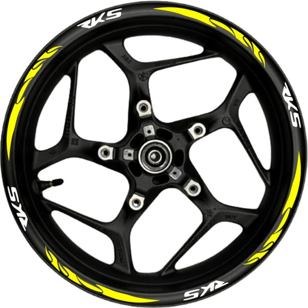 Ddlife Store Rks Beyaz Yazılı  Sarı Pençe Şeritli Oto Boyaları Fiyatı