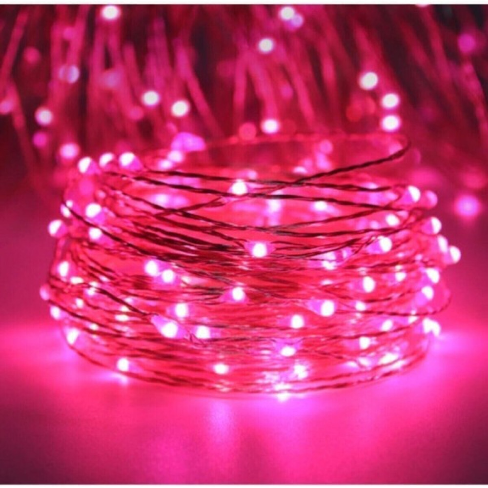 Ddtrend Peri LED 3 Metre Çok Amaçlı Dekoratif Pilli Aydınlatma Pembe Işık - 300 cm Led Aydınlatmalar Fiyatı