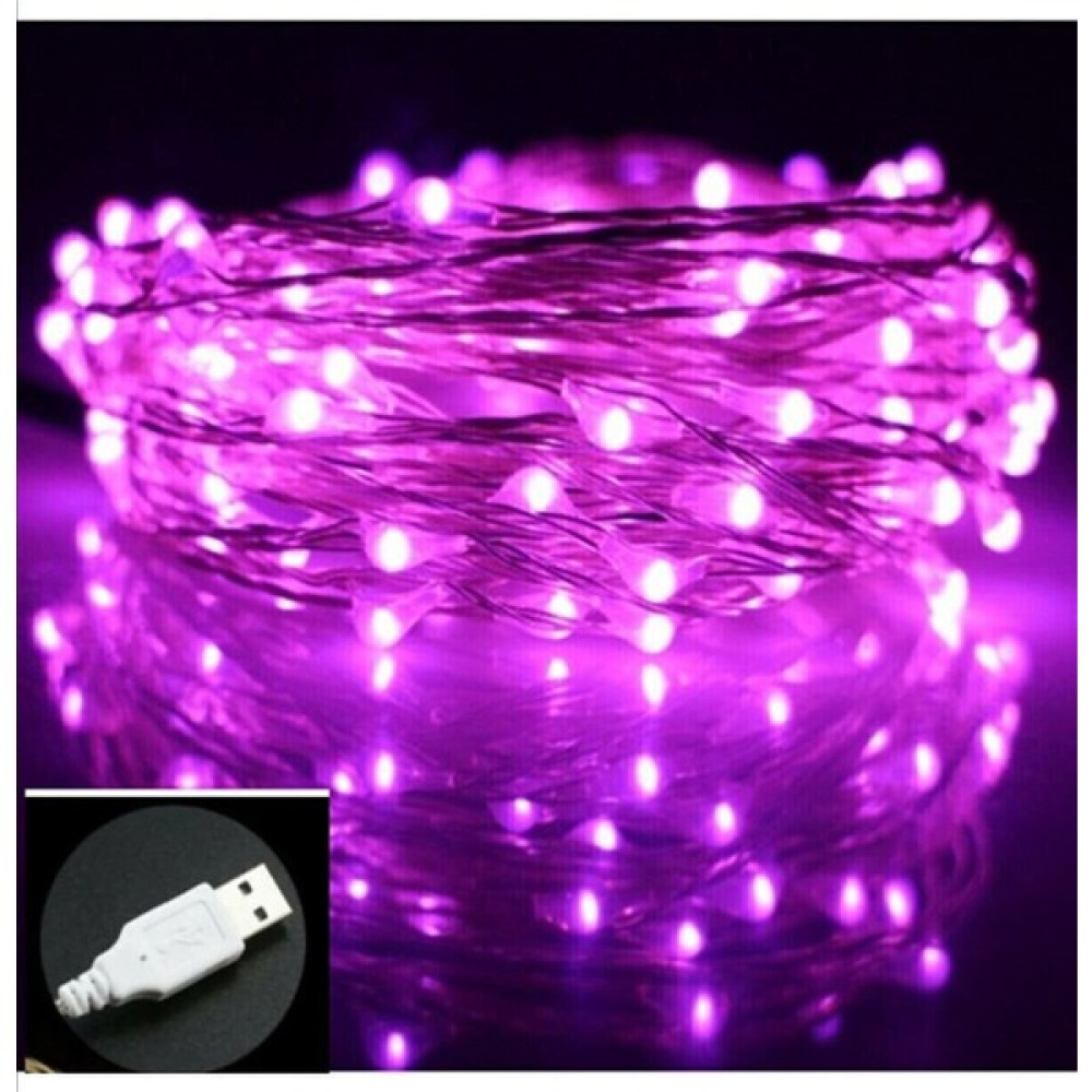 Ddtrend Usb İle Çalışan Peri Led Işık 5 Mt Dekoratif Aydınlatma - 5 m - Mor Led Aydınlatmalar Fiyatı