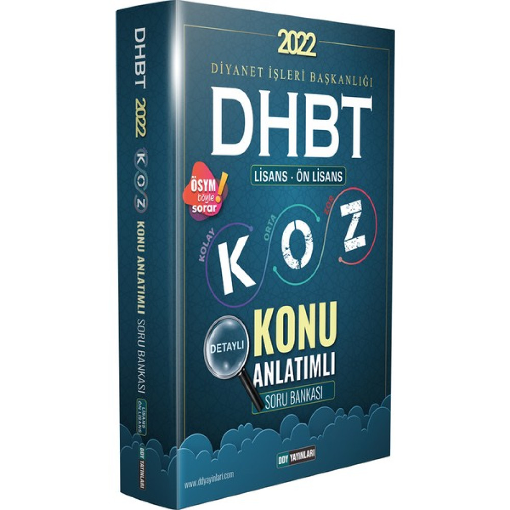 Ddy Yayınları 2022 DHBT Koz Lisans Önlisans Konu Anlatımlı Soru Bankası Eğitim Setleri Fiyatı