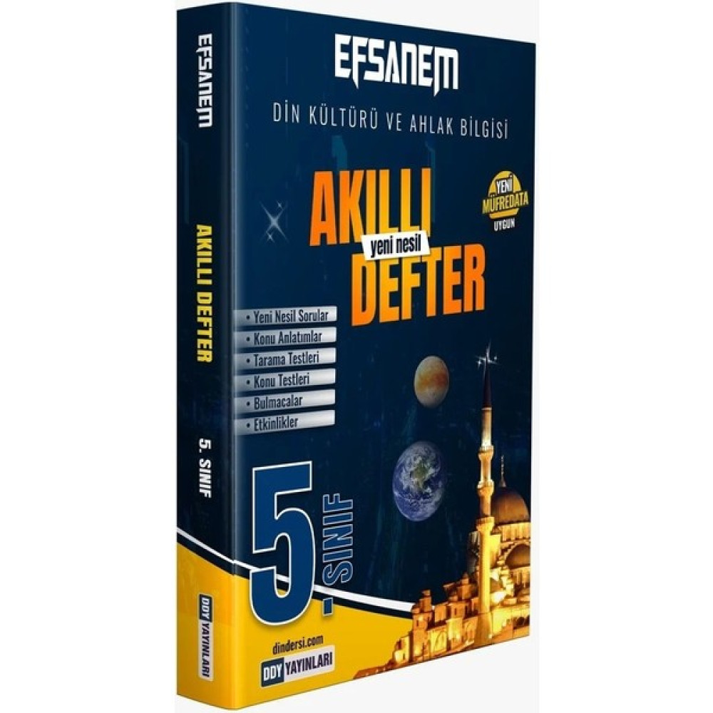 Ddy Yayınları 5.sınıf Din Kültürü ve Ahlak Bilgisi Efsane Akıllı Defter Yeni Kaynak Kitapları Fiyatı