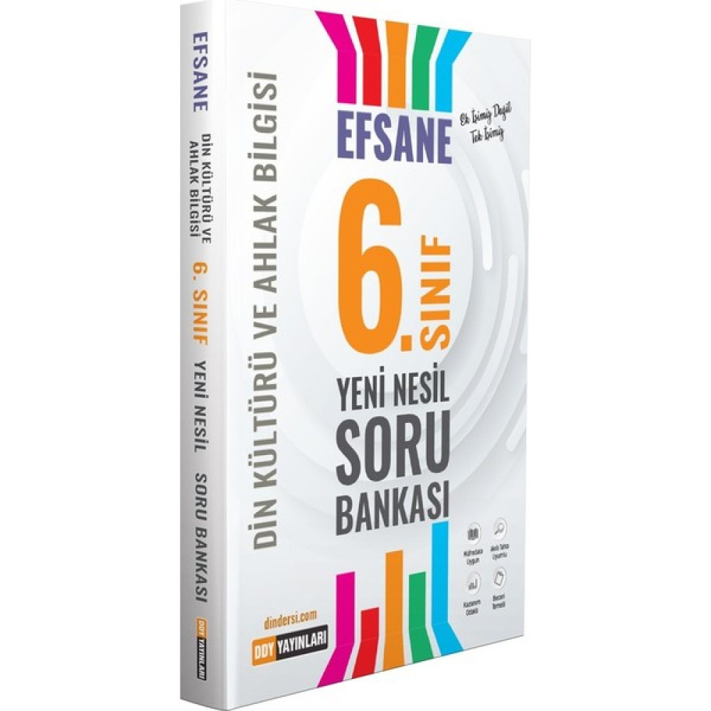 Ddy Yayınları 6. Sınıf Din Kültürü ve Ahlak Bilgisi Efsane Yeni Nesil Soru Bankası Din Kültürü ve Ahlak Bilgisi Fiyatı
