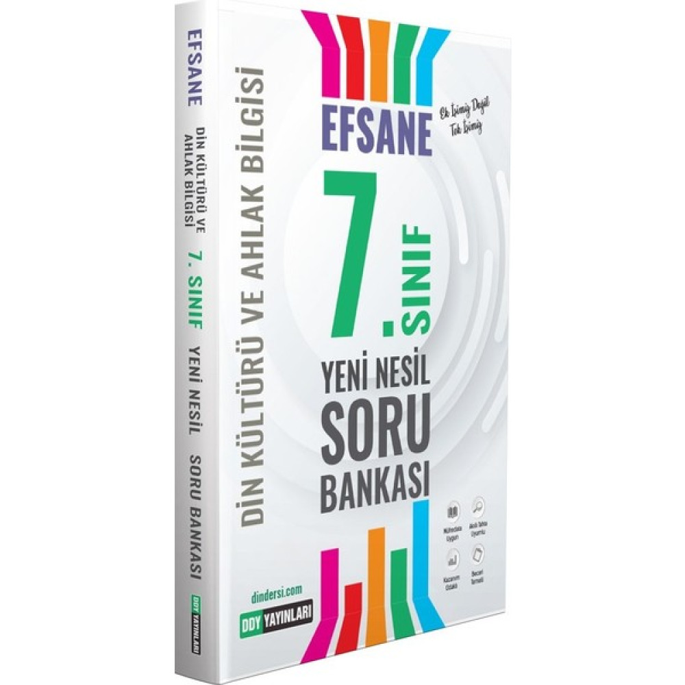Ddy Yayınları 7. Sınıf Din Kültürü ve Ahlak Bilgisi Efsane Yeni Nesil Soru Bankası Din Kültürü ve Ahlak Bilgisi Fiyatı