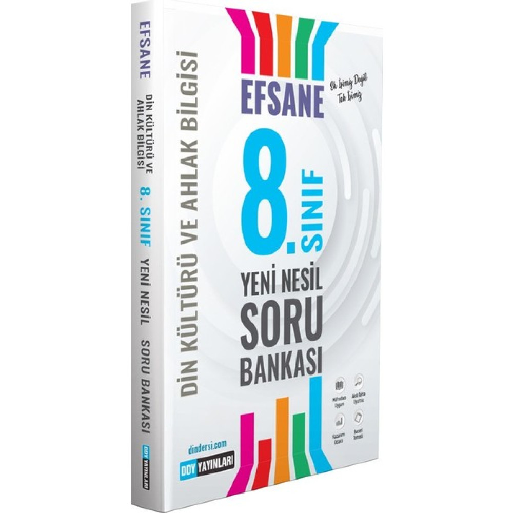 Ddy Yayınları 8. Sınıf Din Kültürü ve Ahlak Bilgisi Efsane Yeni Nesil Soru Bankası Din Kültürü ve Ahlak Bilgisi Fiyatı