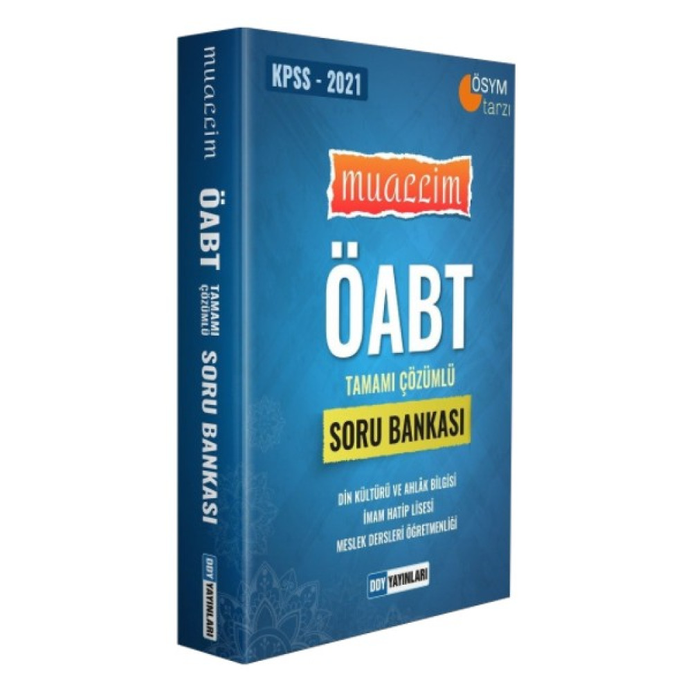 Ddy Yayınları Öabt (Dkab-Ihl) Muallim Tamamı Çözümlü Soru Bankası Ders Sınav Kitapları Fiyatı