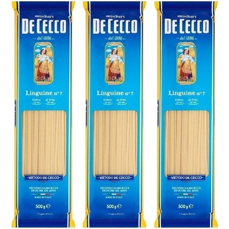 De Cecco Dececco Lınguıne / Yassı Çubuk Makarna 500G x 3 Adet - 500 gr Makarnalar Fiyatı