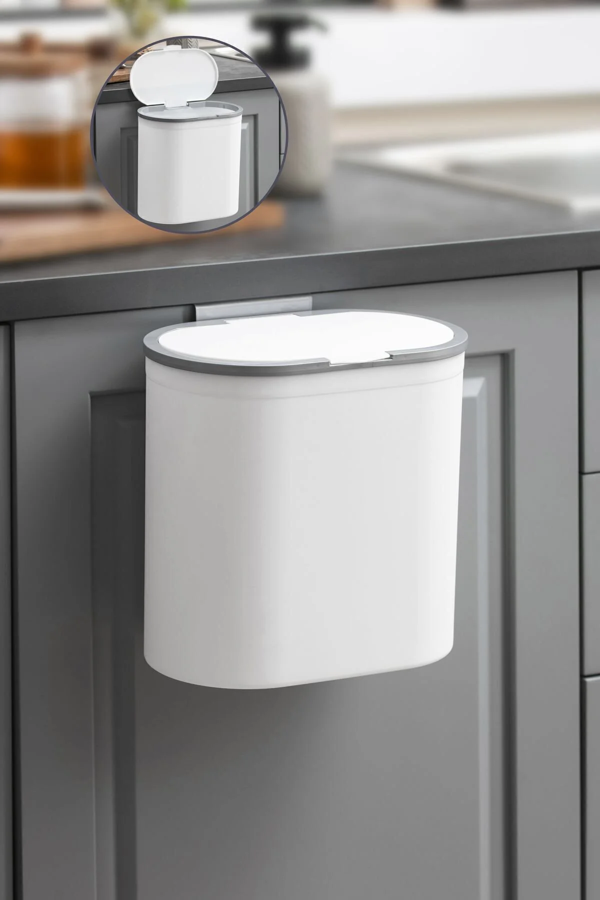 DE HOME Mutfak Tezgah Üstü Ve Dolap Askılı Çöp Kovası 7 Litre" Mobilya & Dekorasyon Fiyatı